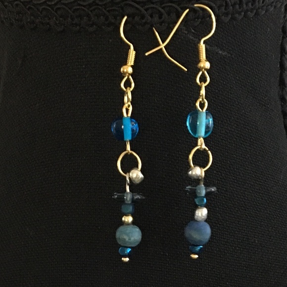 Bohemian Blue Statement Necklace & Earrings - Picture 6 of 6